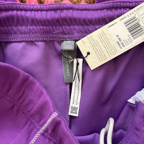 adidas by Stella McCartney Zipper Track Pants Purple S New With Tags - Picture 11 of 15